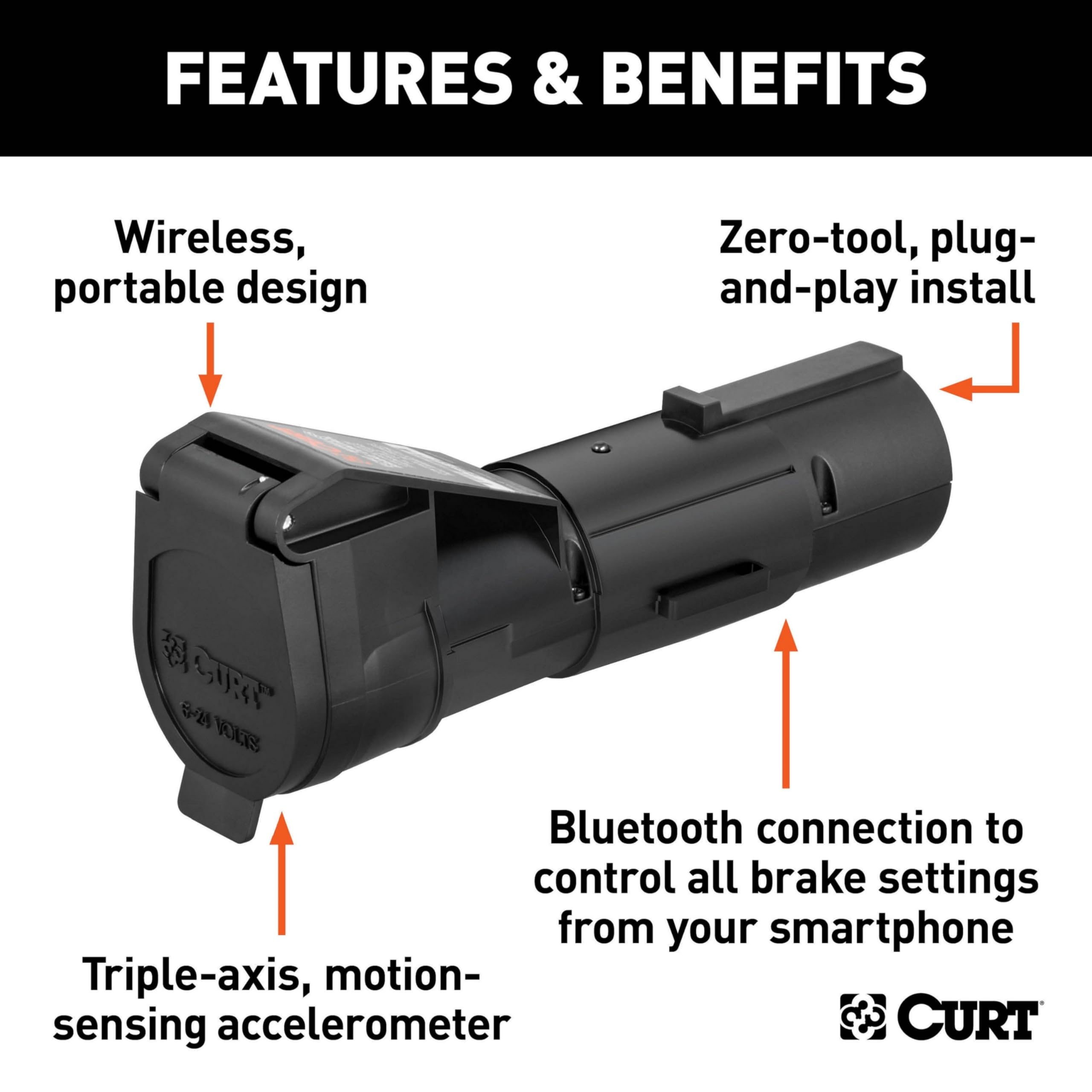 CURT Echo triple-axis accelerometer delivers smooth braking on hills and curves