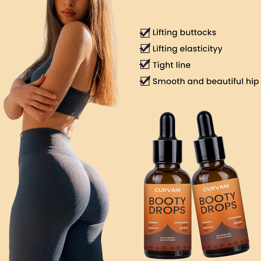 Curvani Booty Drops application with hands showing gentle massage