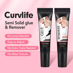 CurvLife 10ml remover bottle facilitates fast, residue-free cleanup after press-on nails.