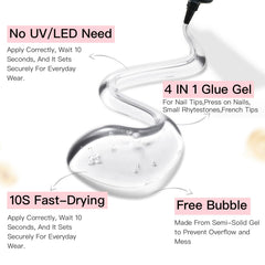 Curvlife application tools with cuticle sticks and nail file for precise nails.