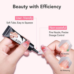 CurvLife cuticle pusher tool for detailed prep and clean glue placement.