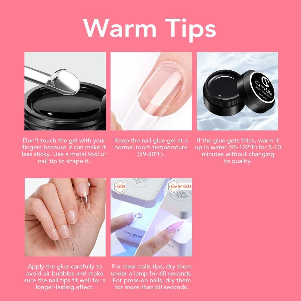 Curvlife DIY at home salon kit for professional looking nails.