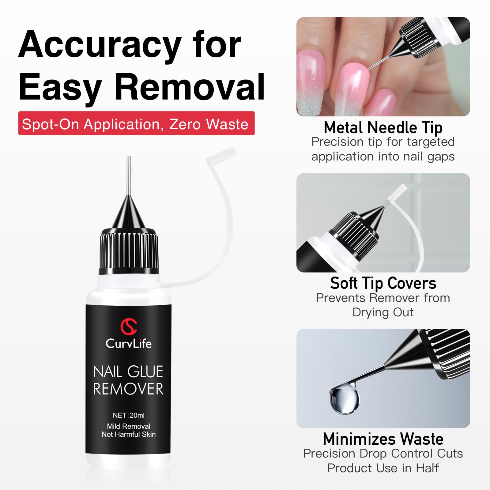 Curvlife press-on nails tips variety for versatile nail styles.