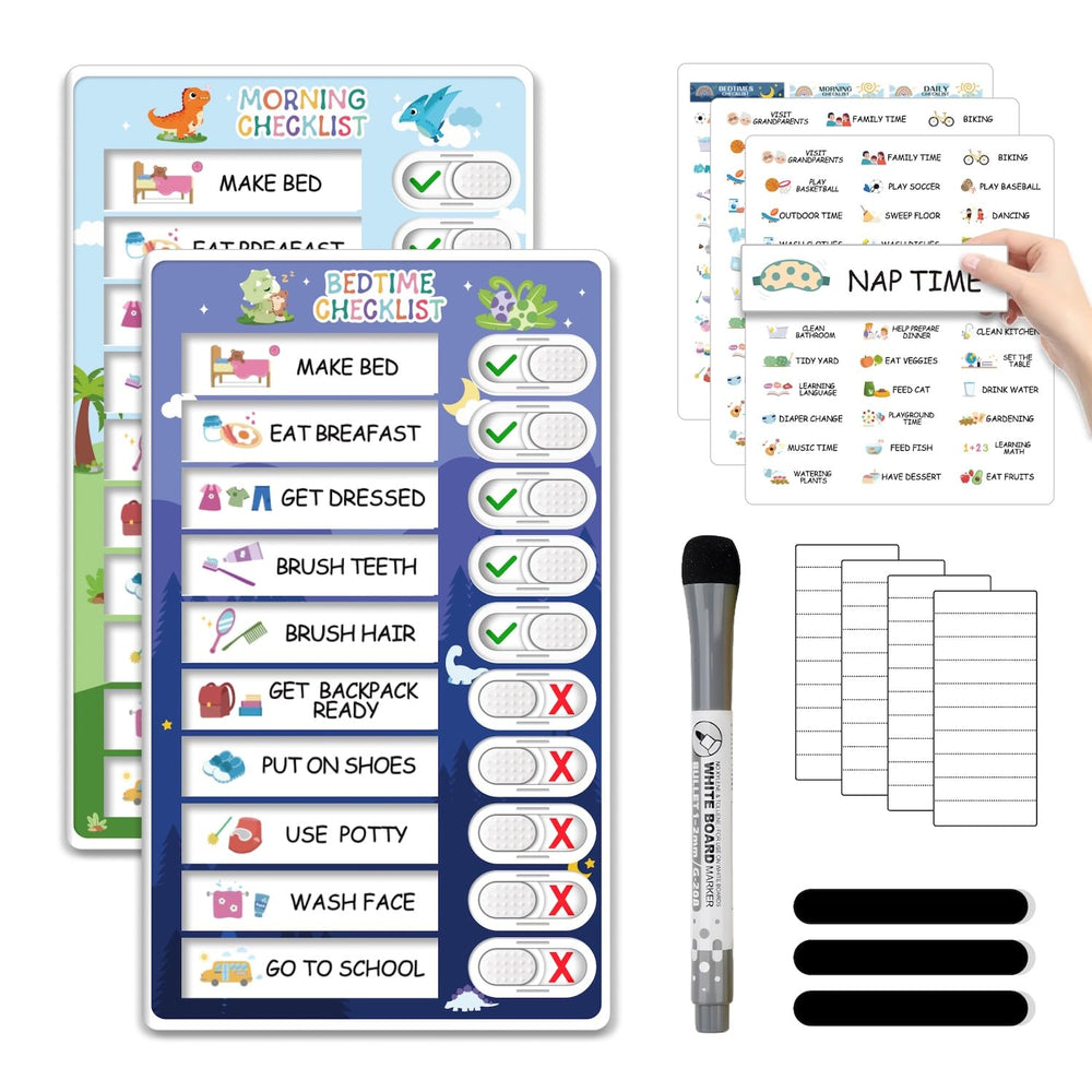 CustomMaster upgraded 2in1 routine chart with smooth sliders for quick daily planning.