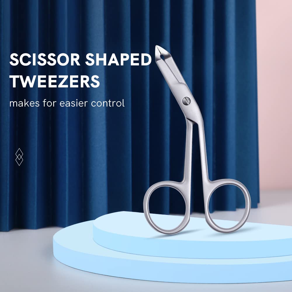Cut it precision eyebrow tweezers for quick, controlled shaping
