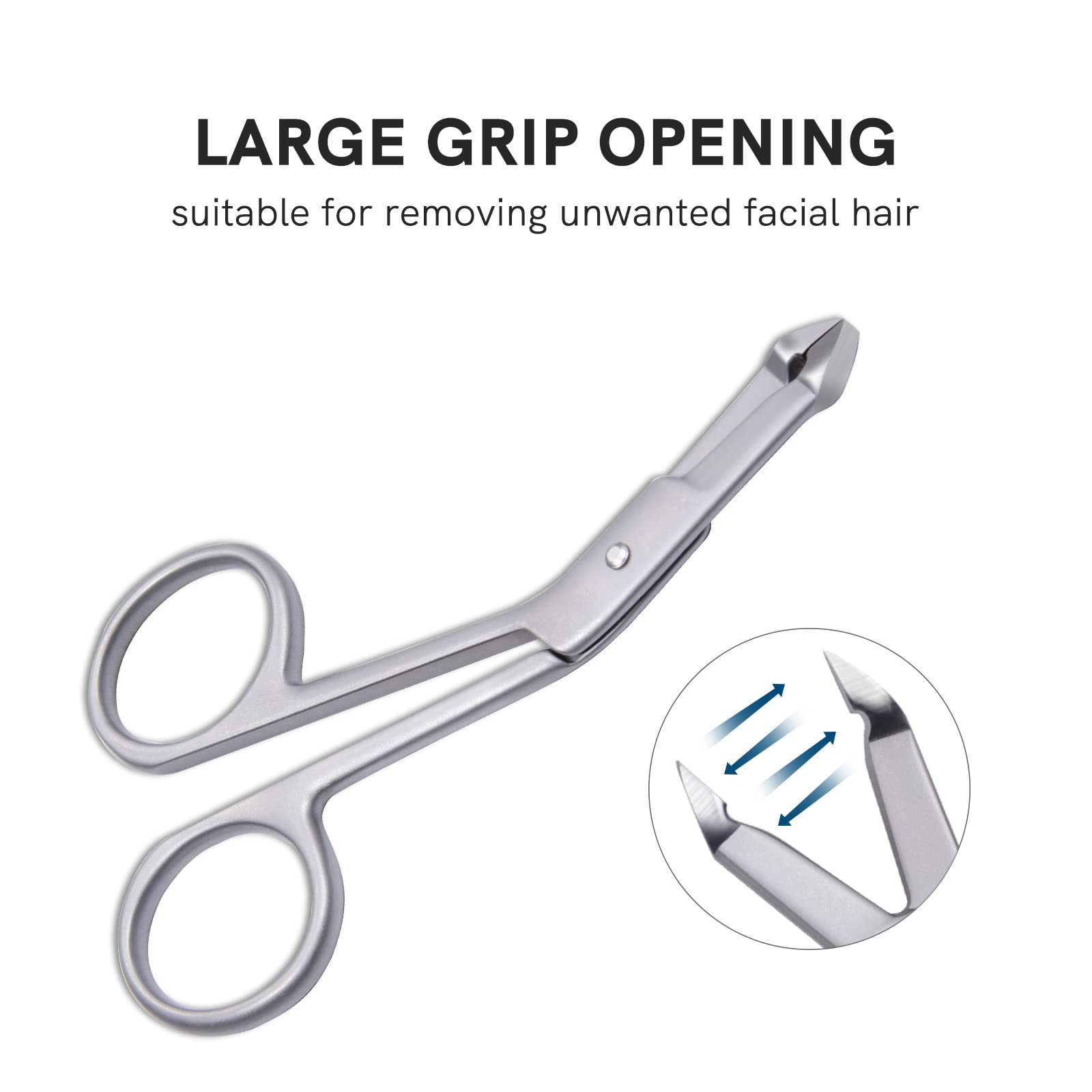 Cut it scissor-style handle tweezers for comfortable, balanced grip