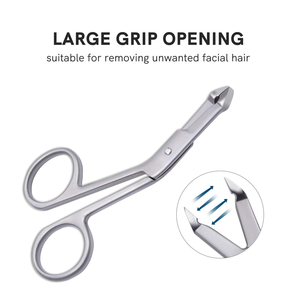 Cut it scissor-style handle tweezers for comfortable, balanced grip