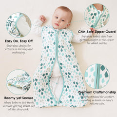 Cute Castle sleep sack with 2-way zipper for easy changes