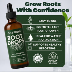 Cute Farms Root Drops used in water propagation to encourage rooting.