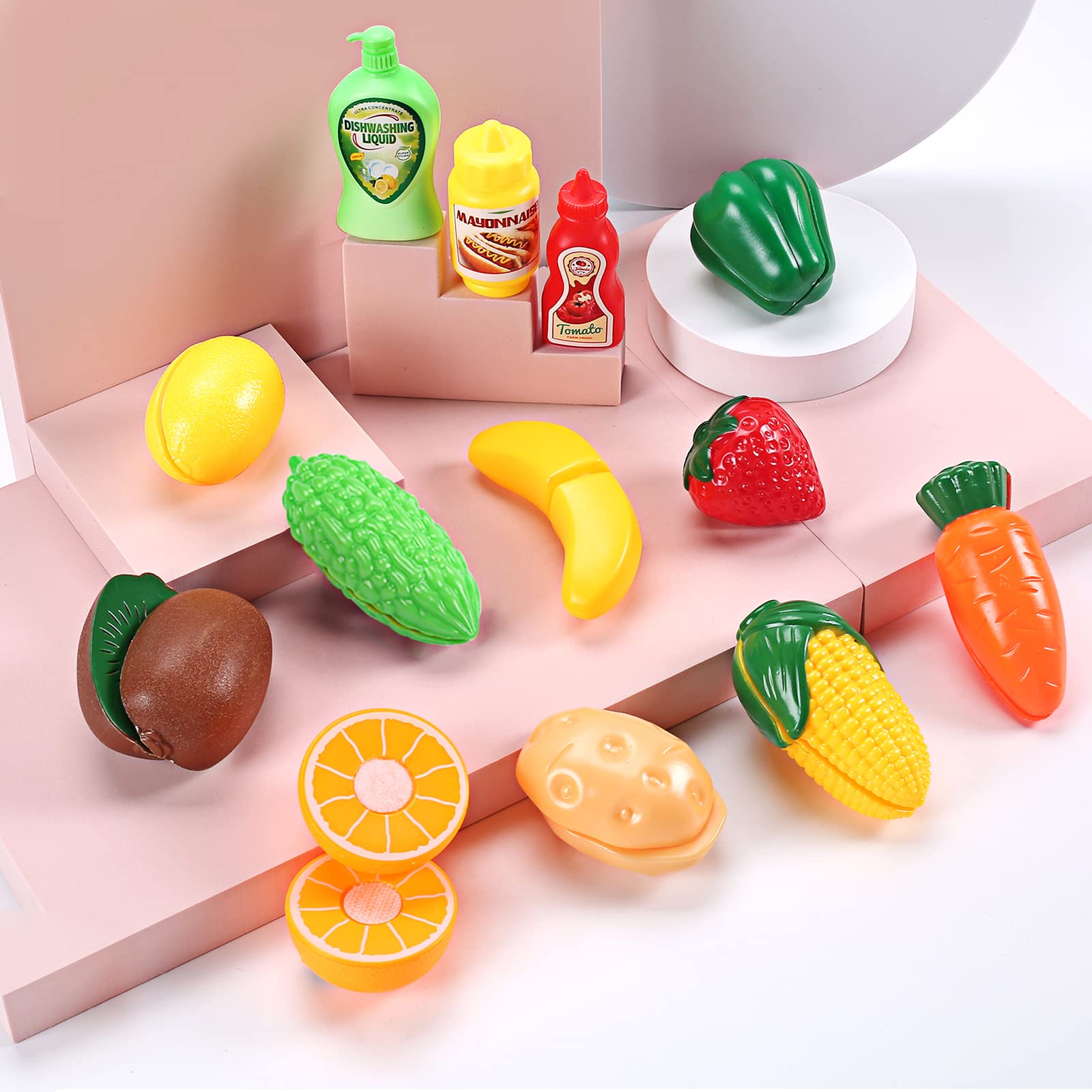CUTE STONE bright play foods for imaginative meals