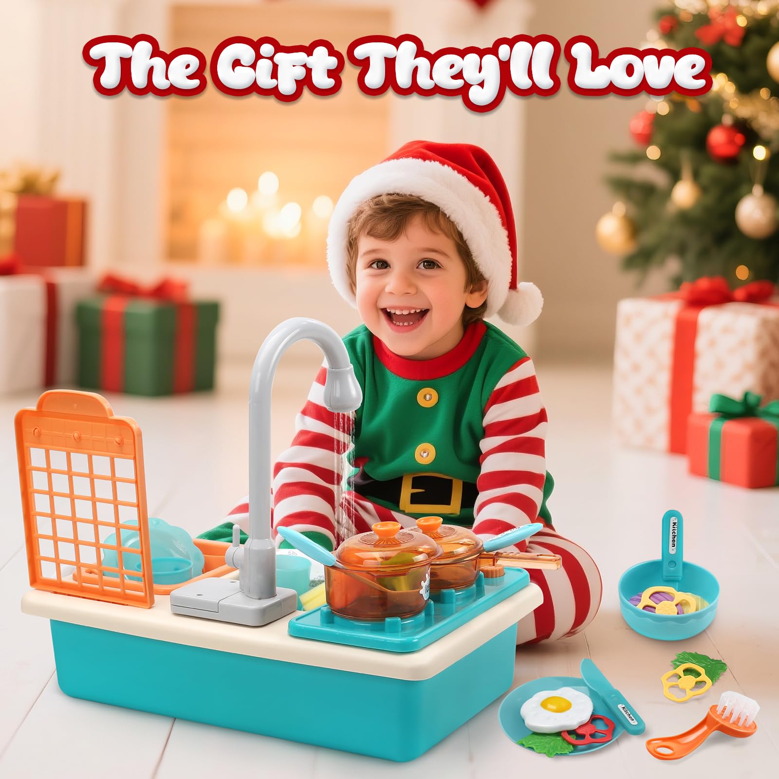 Cute Stone gift-ready toddler set ideal for birthdays and holidays.