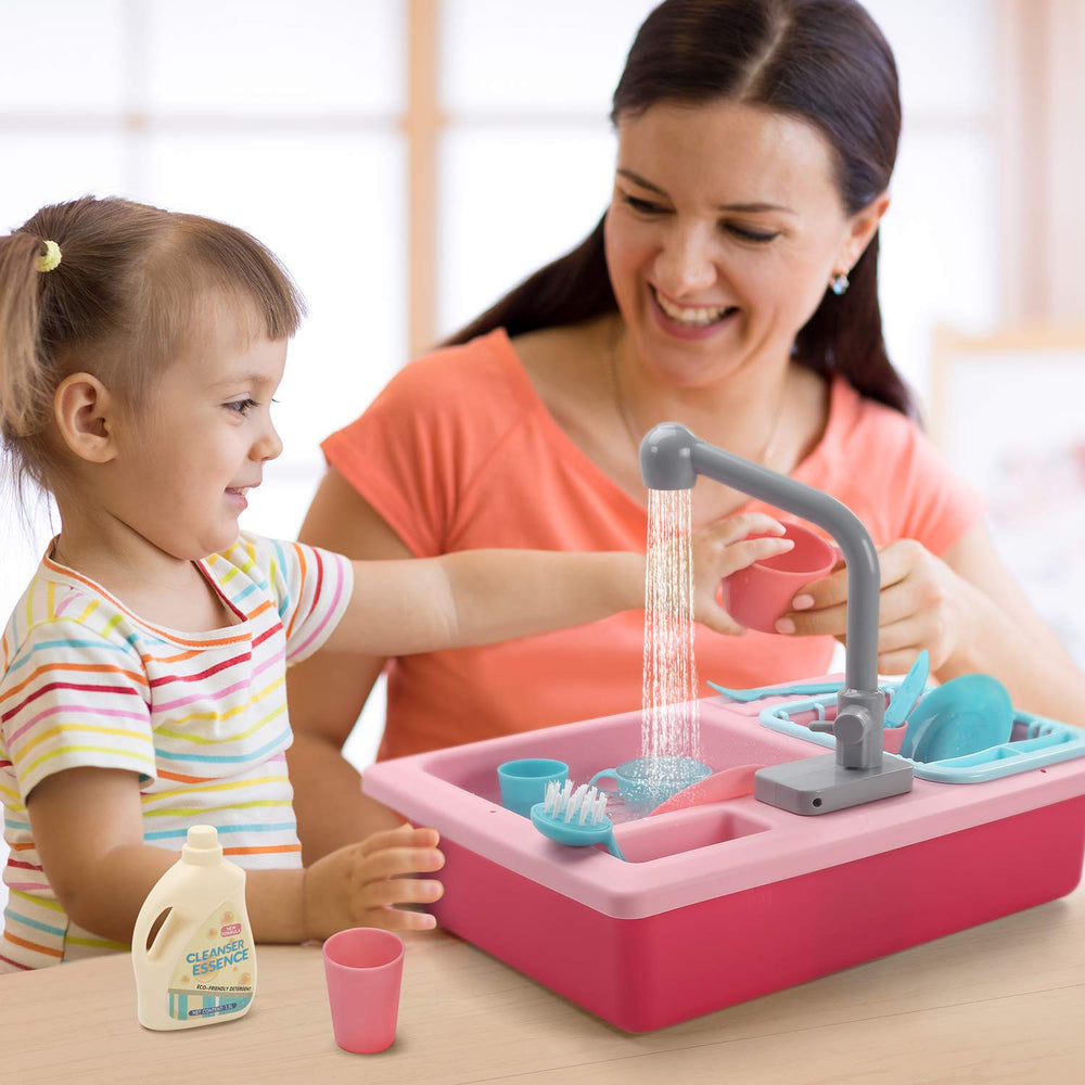 CUTE STONE running water feature supports realistic kitchen role play