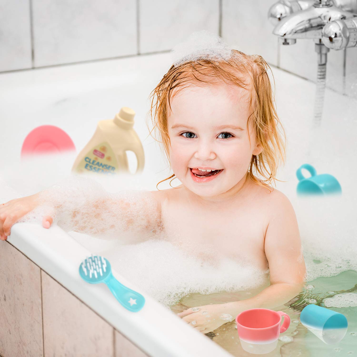 CUTE STONE safety design with sealed battery compartment for splash free play