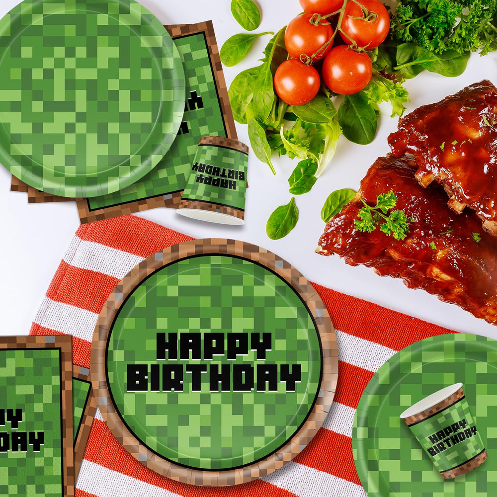 Cutedog pixel napkins: decorative and absorbent for messy party moments.