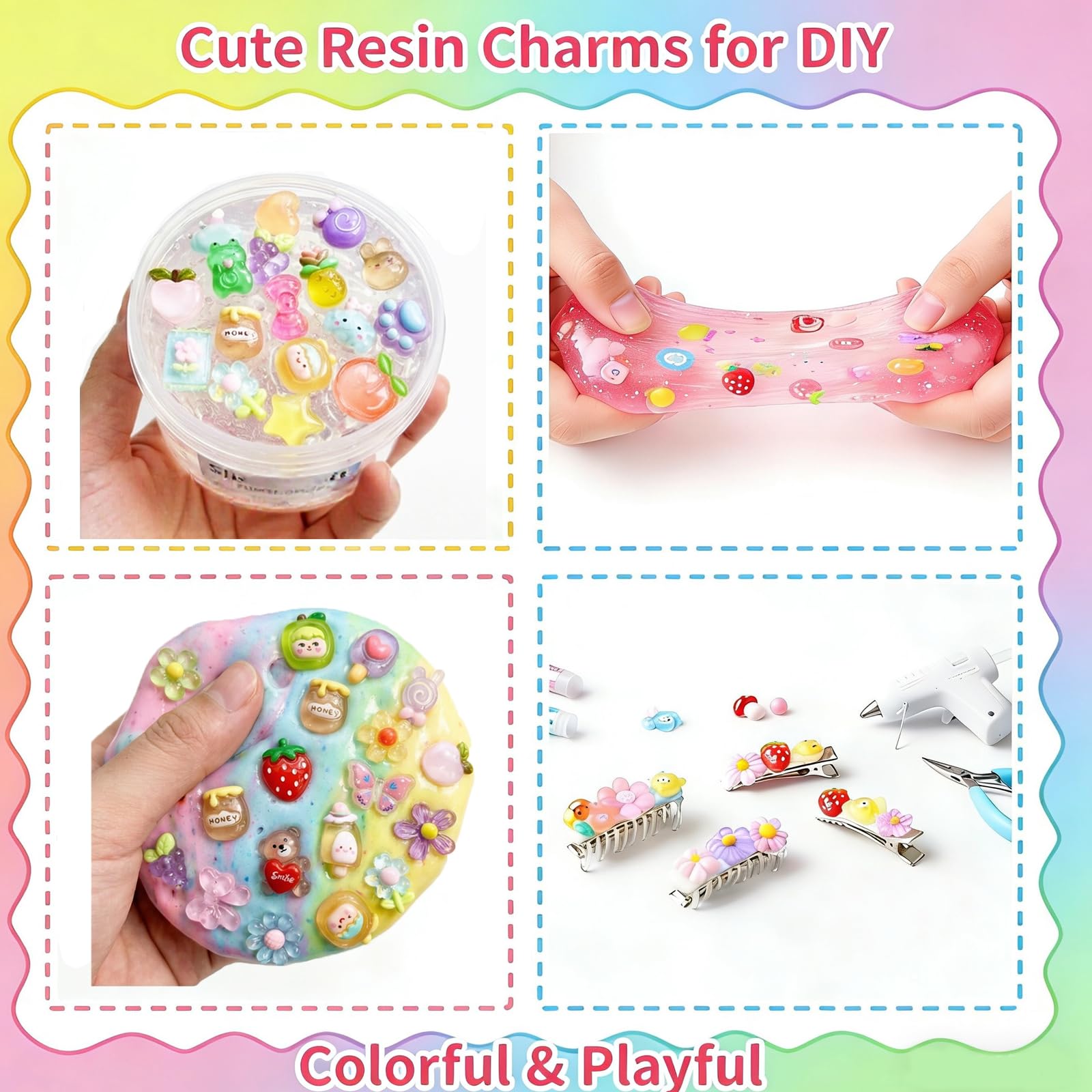 Cutest-LittleBell watermelon slime charm for scrapbooks and DIY