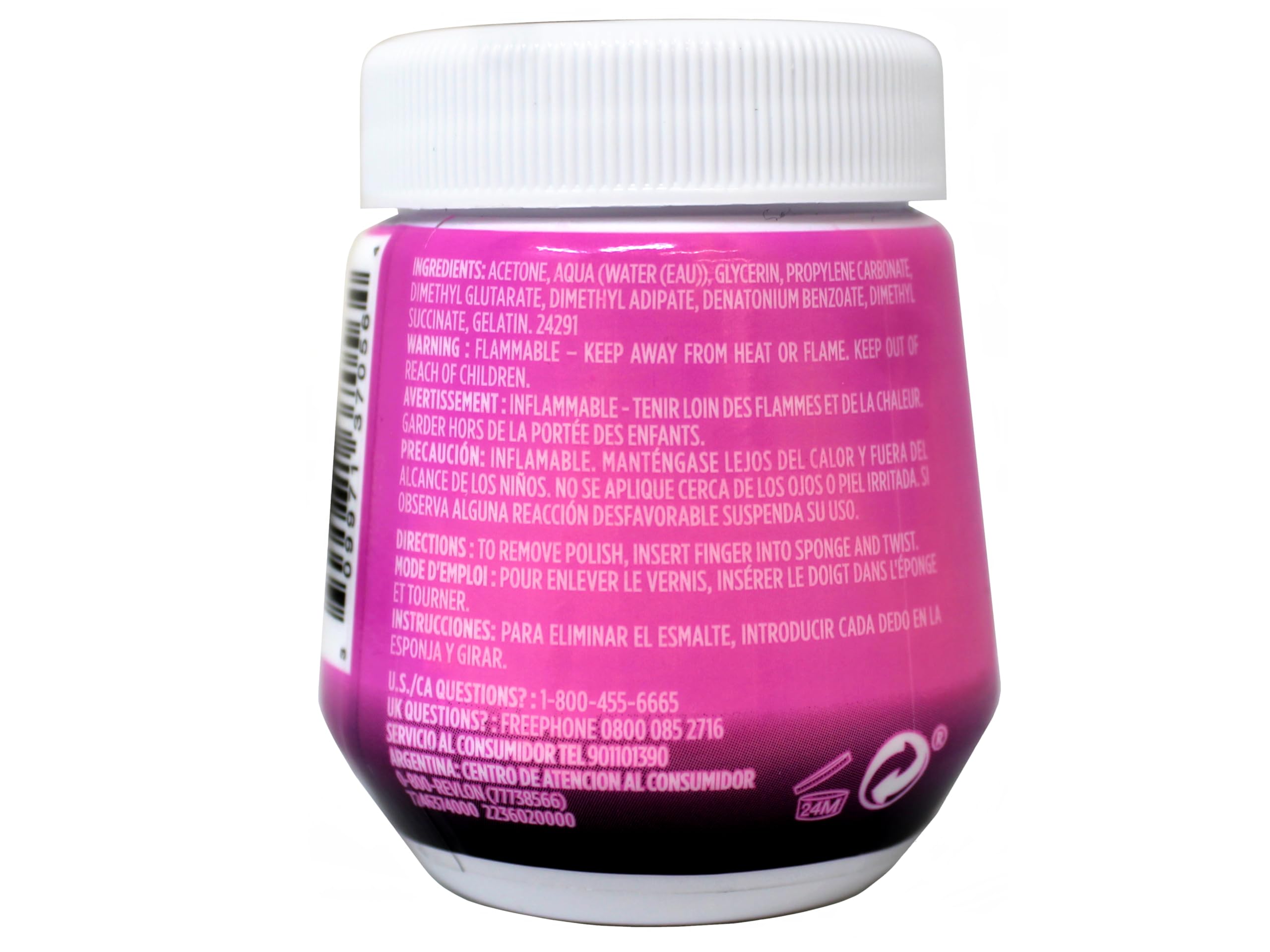 Cutex Nail Polish Remover Twist Scrub Sponge demo on nails shows quick polish removal