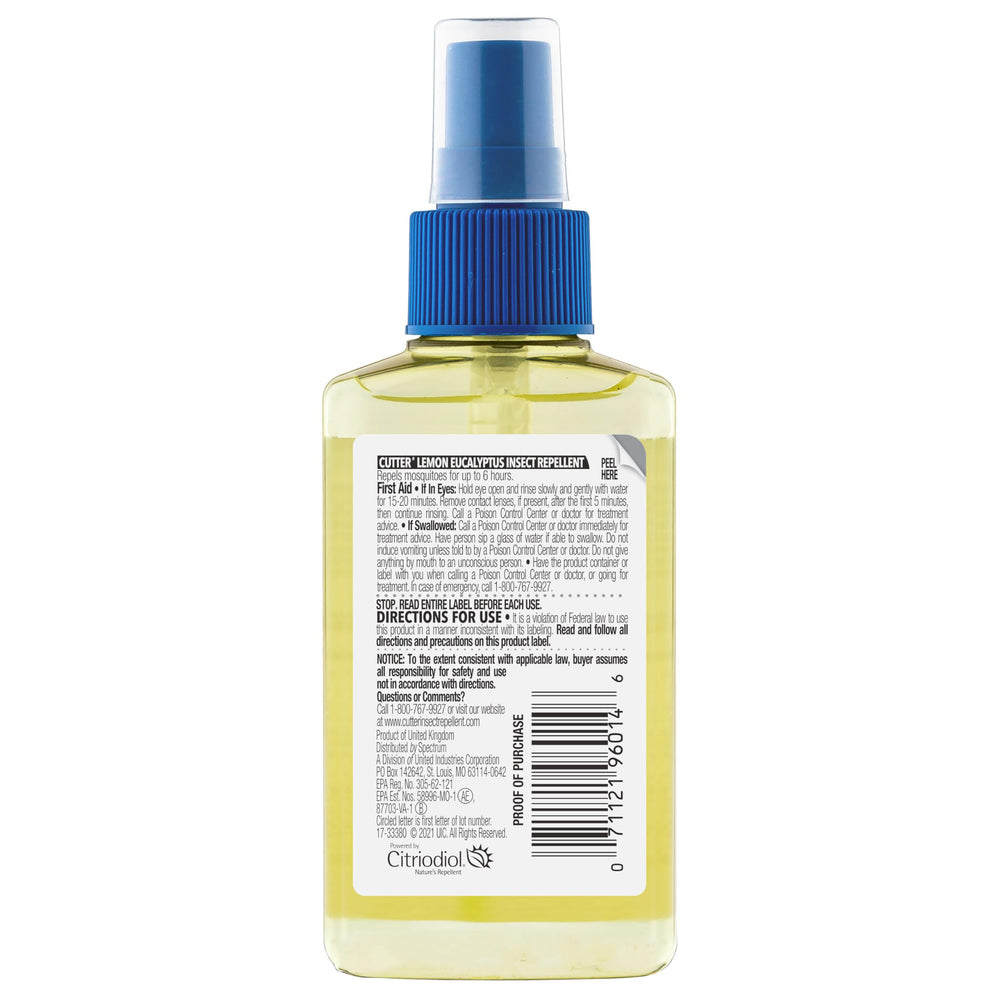 Cutter Lemon Eucalyptus label and brand visibility for quick pick.