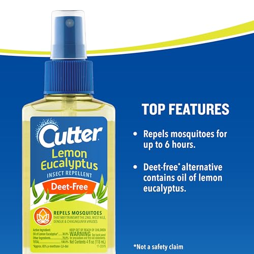 Cutter Lemon Eucalyptus pump spray on skin for even, quick protection.