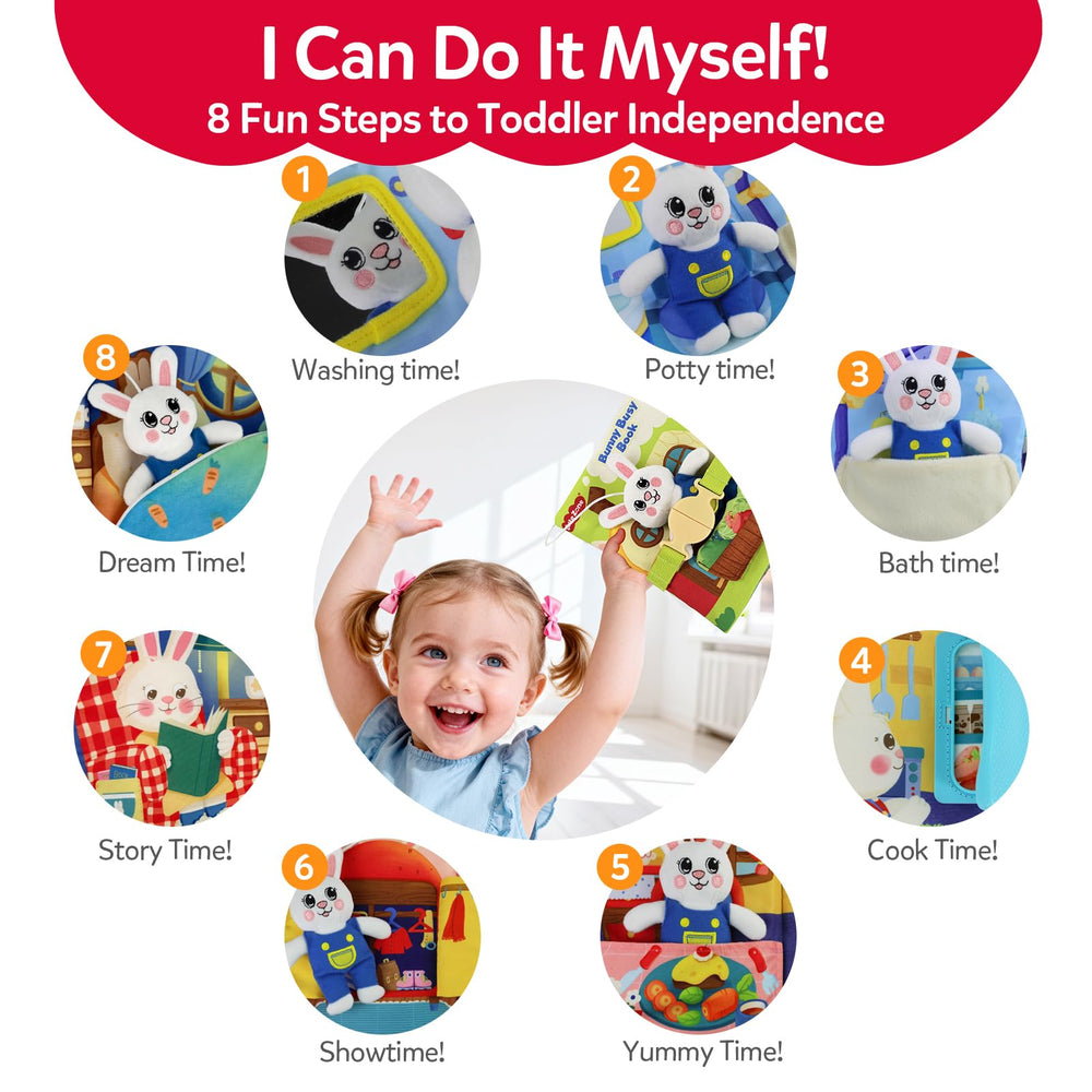 CuteZone Busy Book 12 activities promote early cognitive development