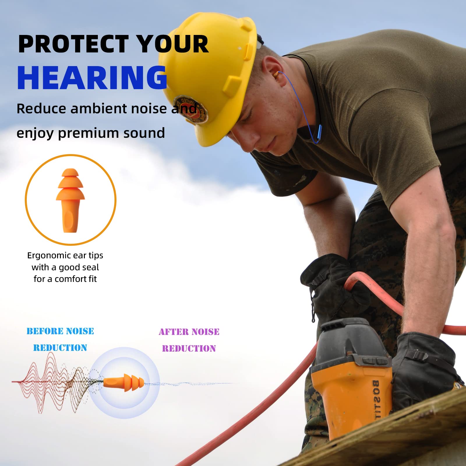 Cuzabe neckband wireless earbuds with mic for calls and clear audio.