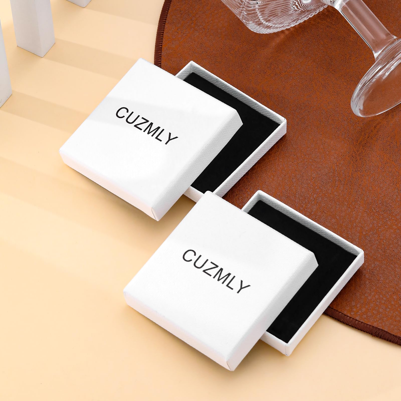 Cuzmly hypoallergenic silver plating ensures skin-friendly wear.