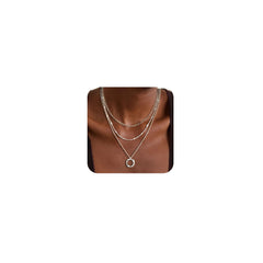 Cuzmly layered paperclip necklace for versatile daily wear.