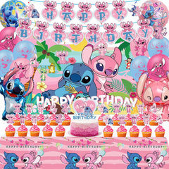 CVCXFParty pink birthday banner enhances party mood and photo moments
