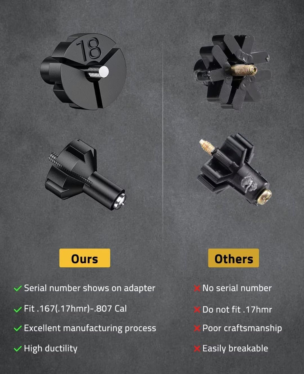 CVLIFE arbor accessory stabilizes fit for select calibers at the muzzle.