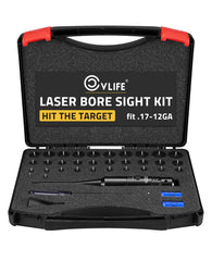 CVLIFE bore sight kit with 32 adapters for precise caliber selection.