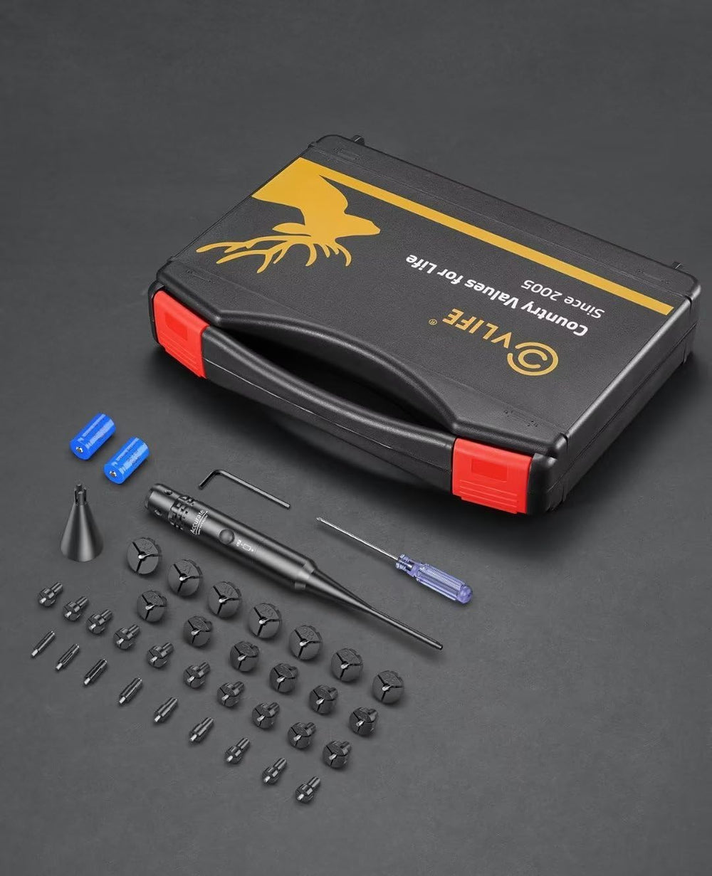 CVLIFE bore sight at muzzle for improved fit and stability.