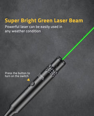 CVLIFE green laser bore sight showing bright alignment line.