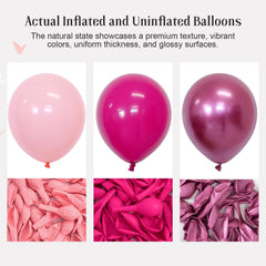 CVPARTYON hot pink balloons add vibrant focal color for celebrations.