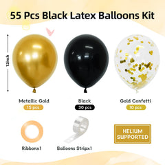 CVPARTYON metallic gold balloons add warm glow to any party.