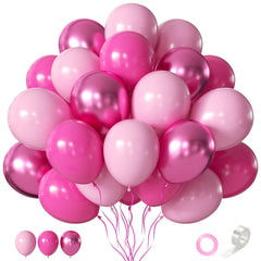 CVPARTYON pink balloons set with 55 pieces for impressive party backdrops.
