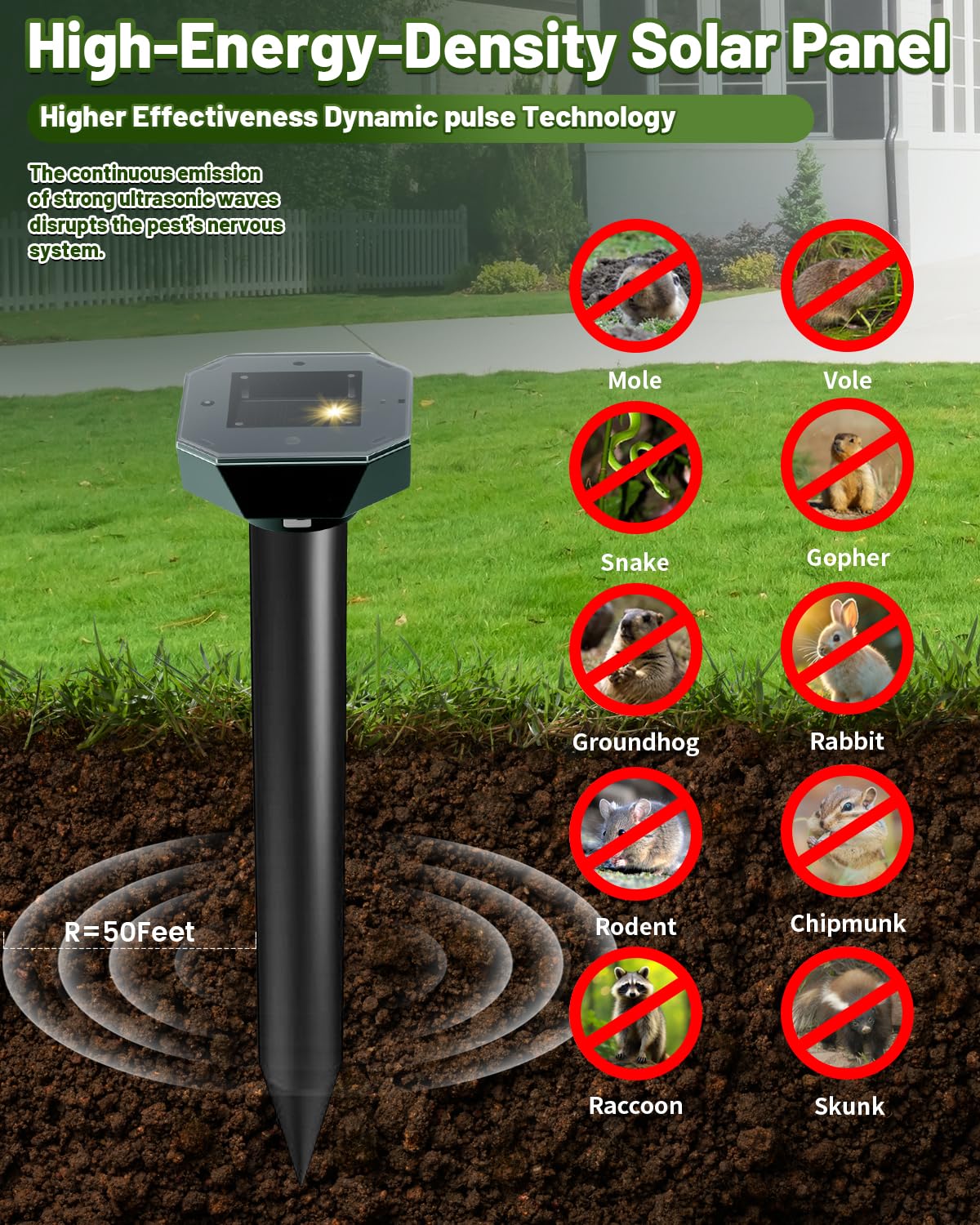 Cvtayn upgraded ultrasonic deterrent delivers broad-spectrum pest control