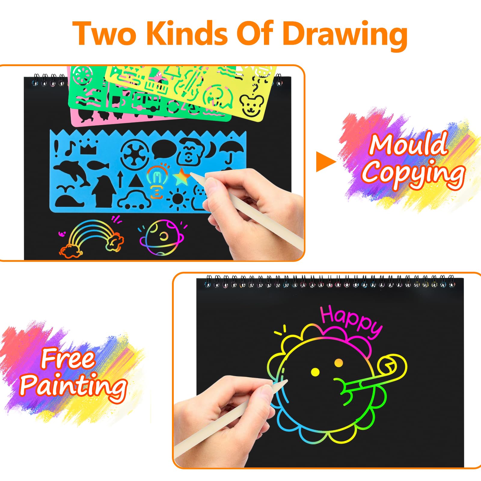 Cvvdycago drawing stencils and accessories for guided creativity
