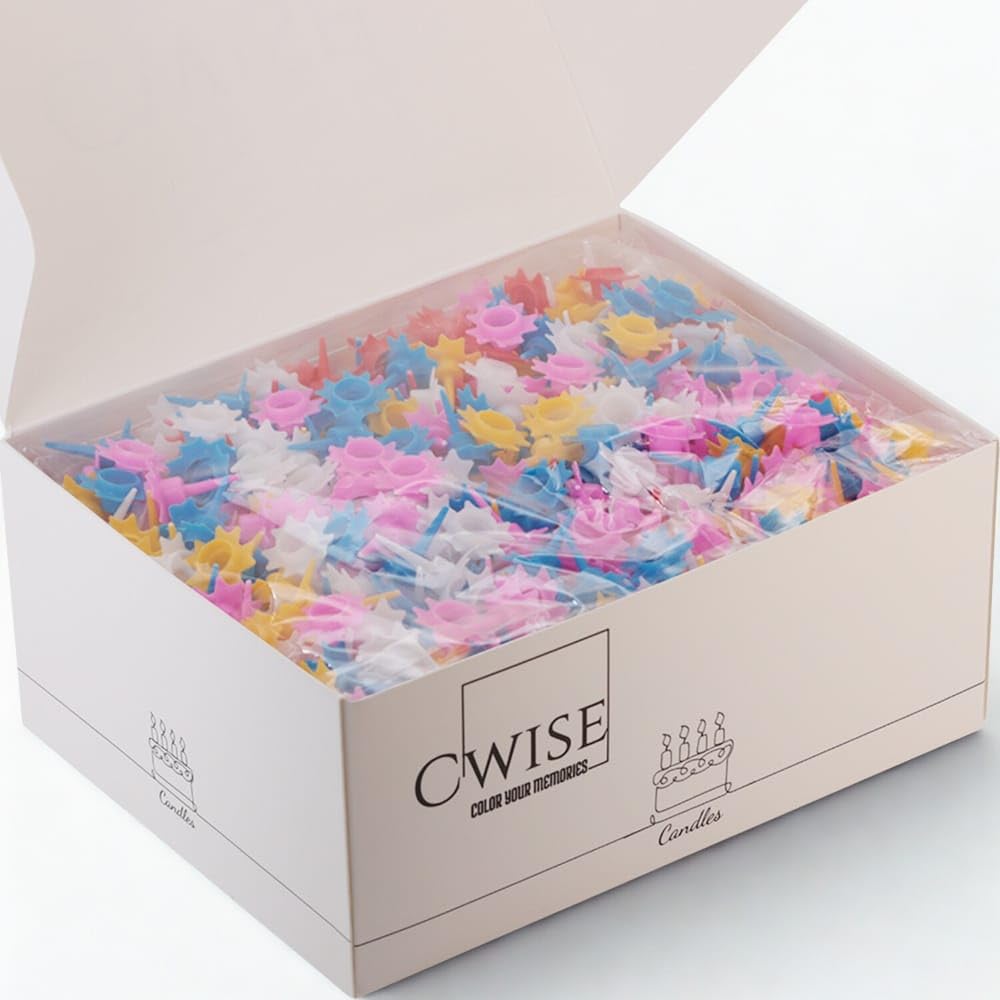 Cwise non-toxic wax candles suitable for indoor celebrations with supervision.