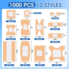 CXYARY bandages with 12 styles provide versatile coverage for different wounds