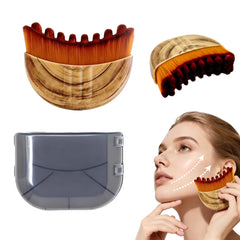 Cxguu Lymphatic Contour Face Brush highlights jawline for defined sculpting and reduced puffiness.