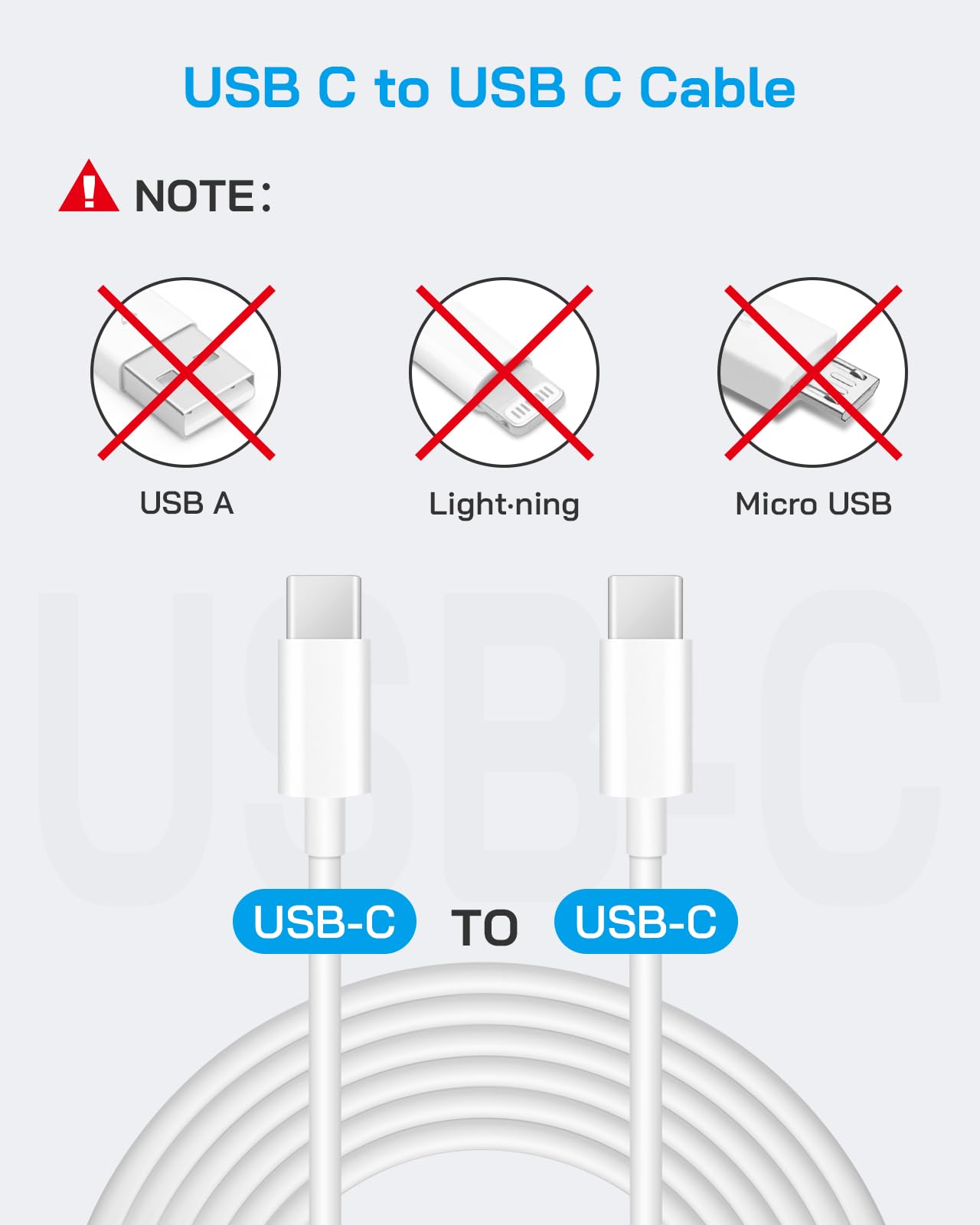 Close-up of durable USB-C cable showing reinforced ends