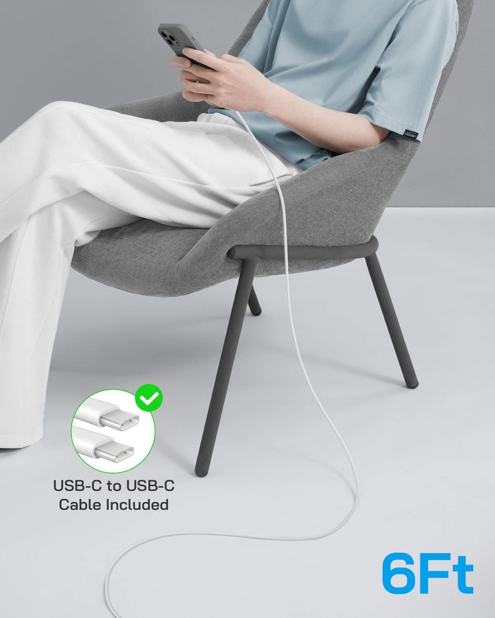 Safety features and ETL/UL/FCC labeling on CXX charger