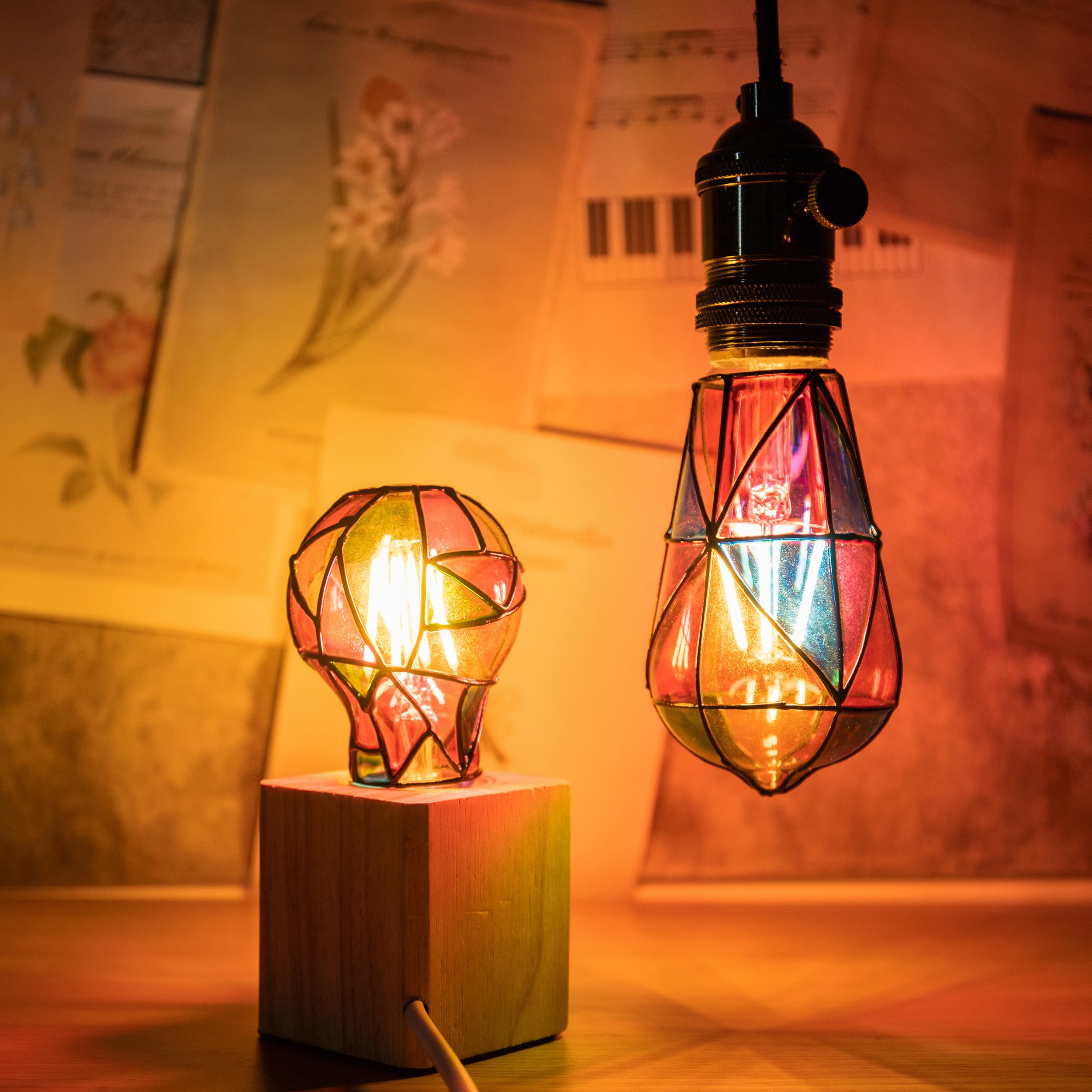 CybaaLuxzus hand-painted bulb with unique artisan design