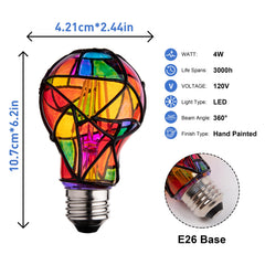 CybaaLuxzus mosaic LED bulb 4W 120V ideal for stylish table lamps