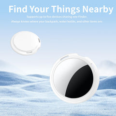 CYBERDOT tracker tags on a backpack for easy travel item tracking