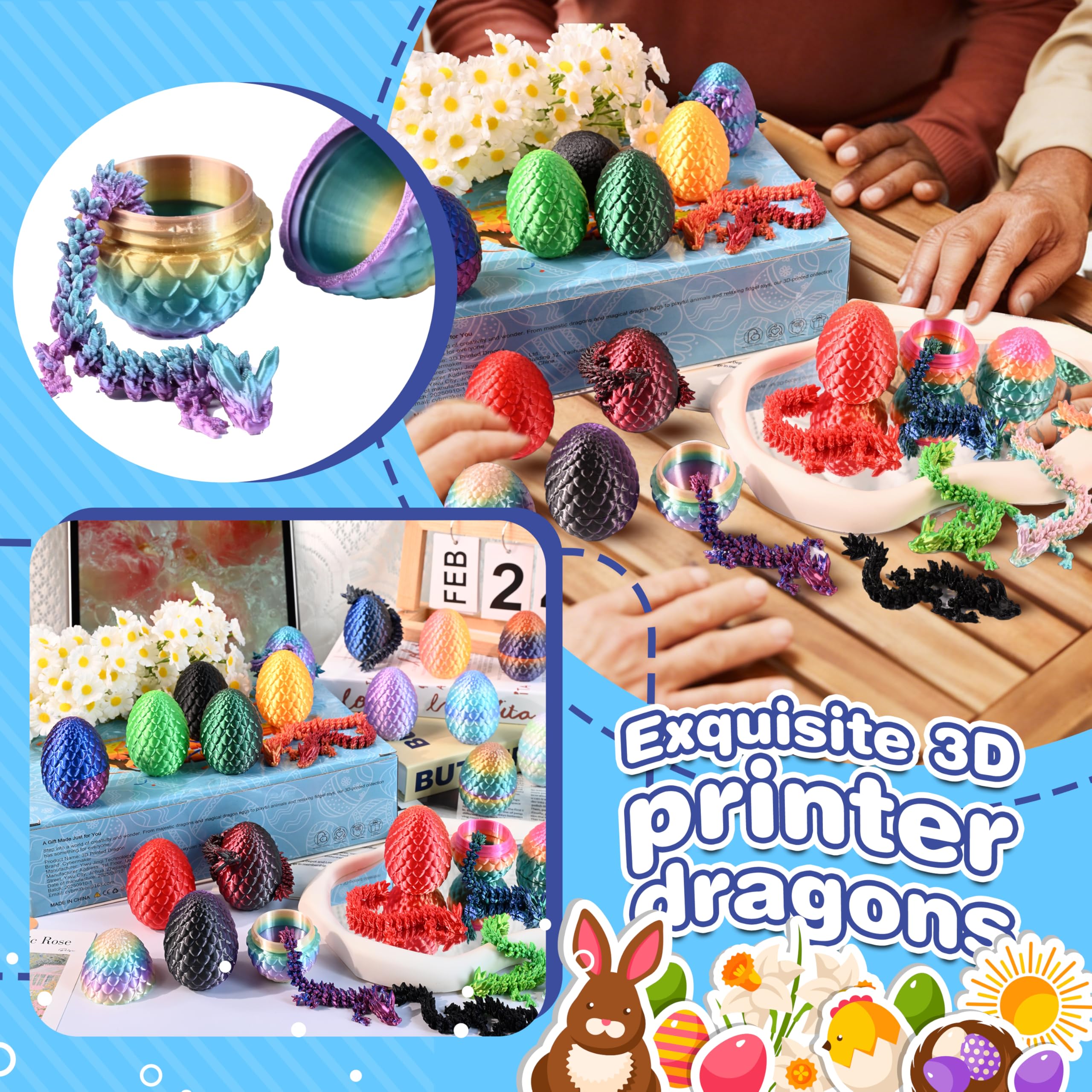 Cybermaker bright color eggs, eye-catching hues for egg hunts