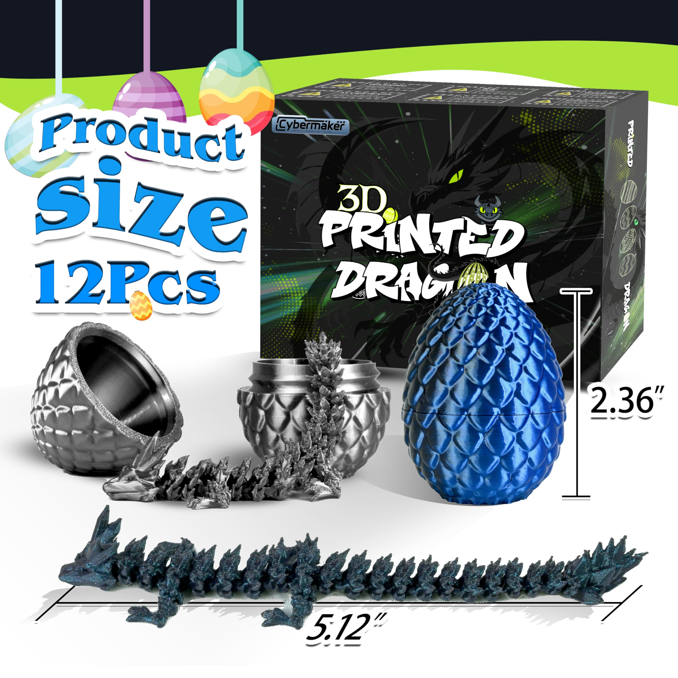 Cybermaker dragon inside detail highlights vibrant colors for standout shelf decor