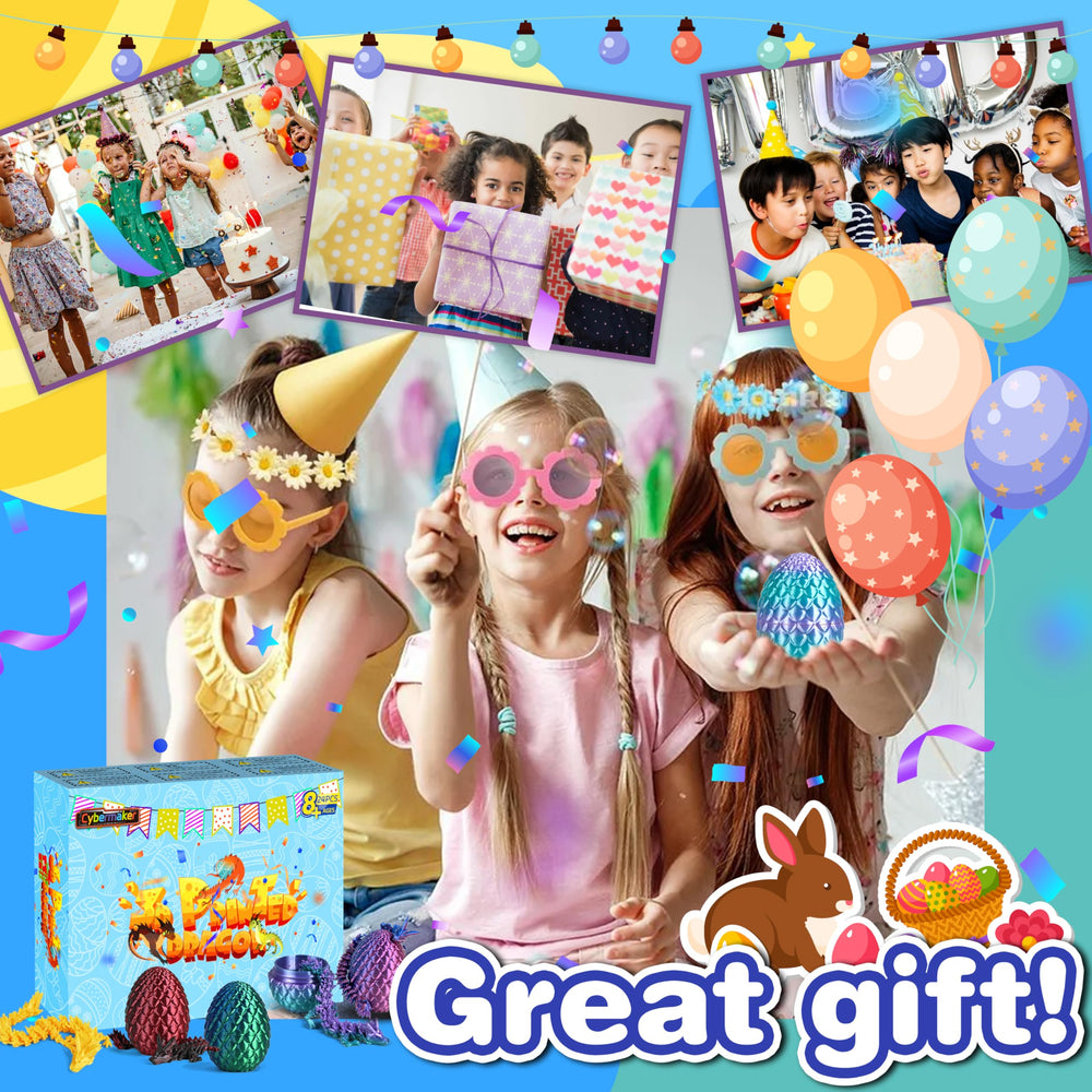 Cybermaker gift-ready dragons for birthdays and occasions