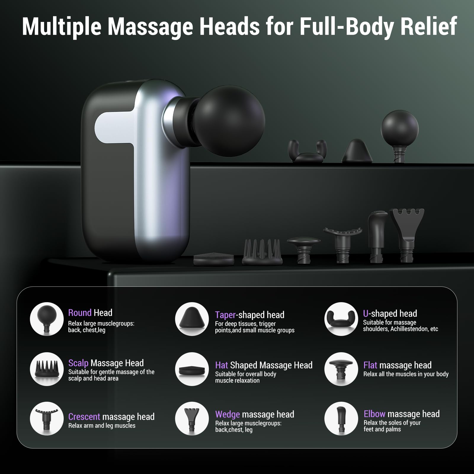 CYBPOK Mini Massage Gun fits in a bag for travel