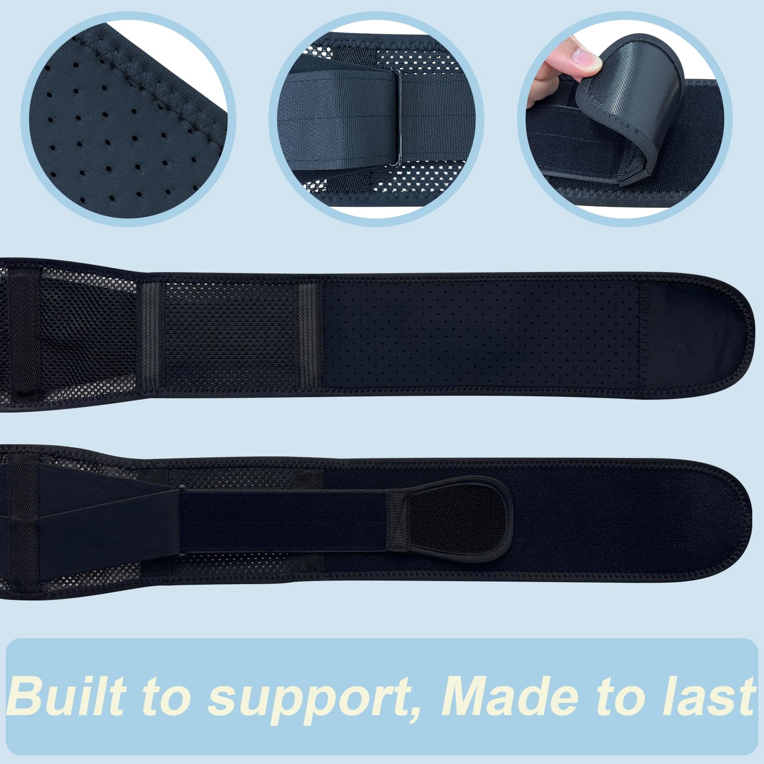 Cybryeh back brace slim design fits under clothes