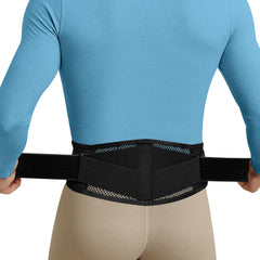 Cybryeh thin back brace with breathable mesh for all-day cooling.